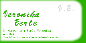 veronika berle business card